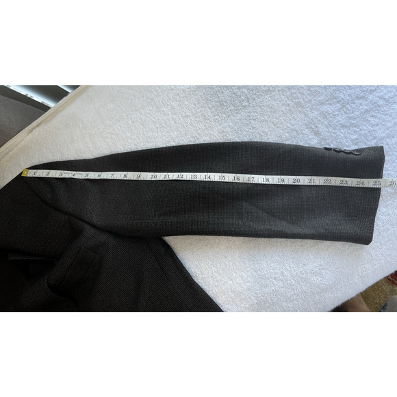 Joseph Feiss 100% Lambswool Blazer Sport Coat Jacket Dark brown Classic 46L - Picture 10 of 12